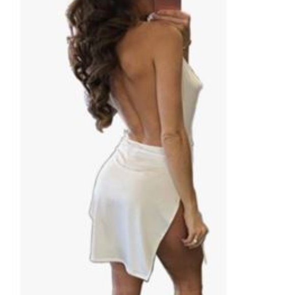 VANCOL Women's Sexy Deep V-Neck Mini Club Dress S-XL - NWT - Picture 2 of 3